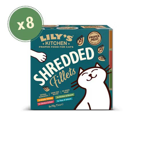 Lilys Kitchen Lily's Kitchen Shredded Fillets Tins Multipack 8x70 g