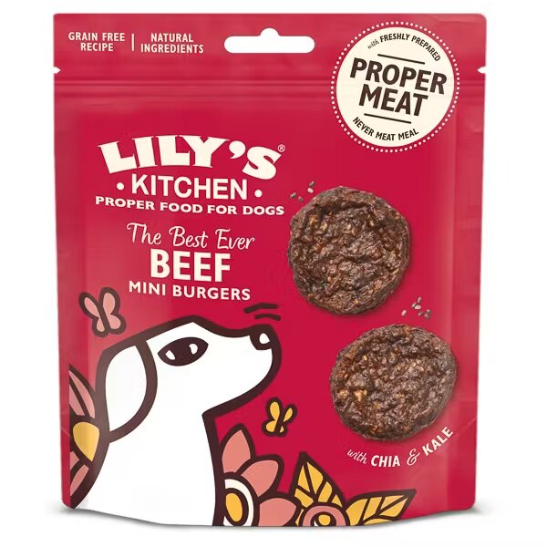 Lilys Kitchen Lily's Kitchen the Best Ever Beef Mini Burgers Dog Treats 70 g