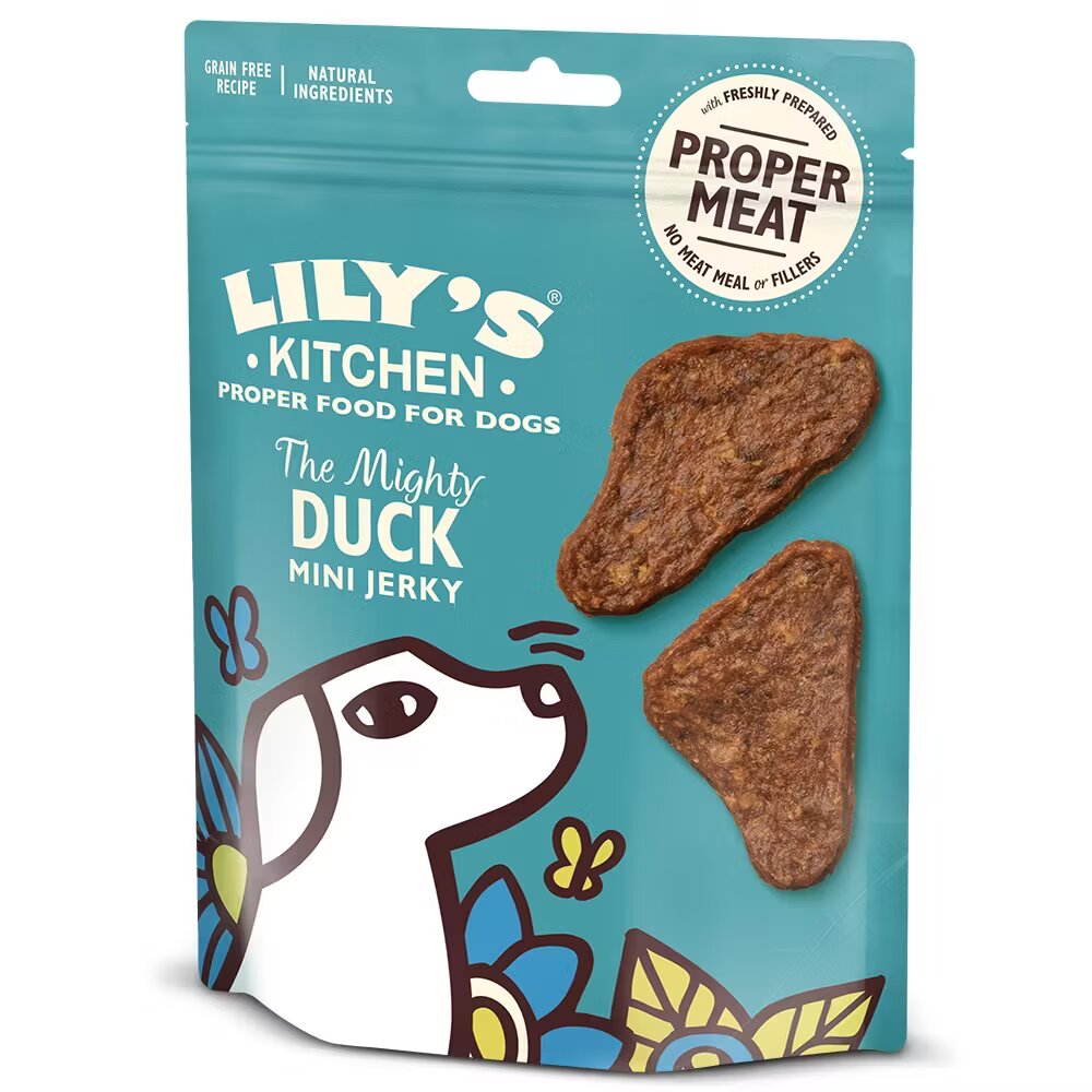 Lilys Kitchen Lily's Kitchen The Mighty Duck Mini Jerky Dog Treats 70 g
