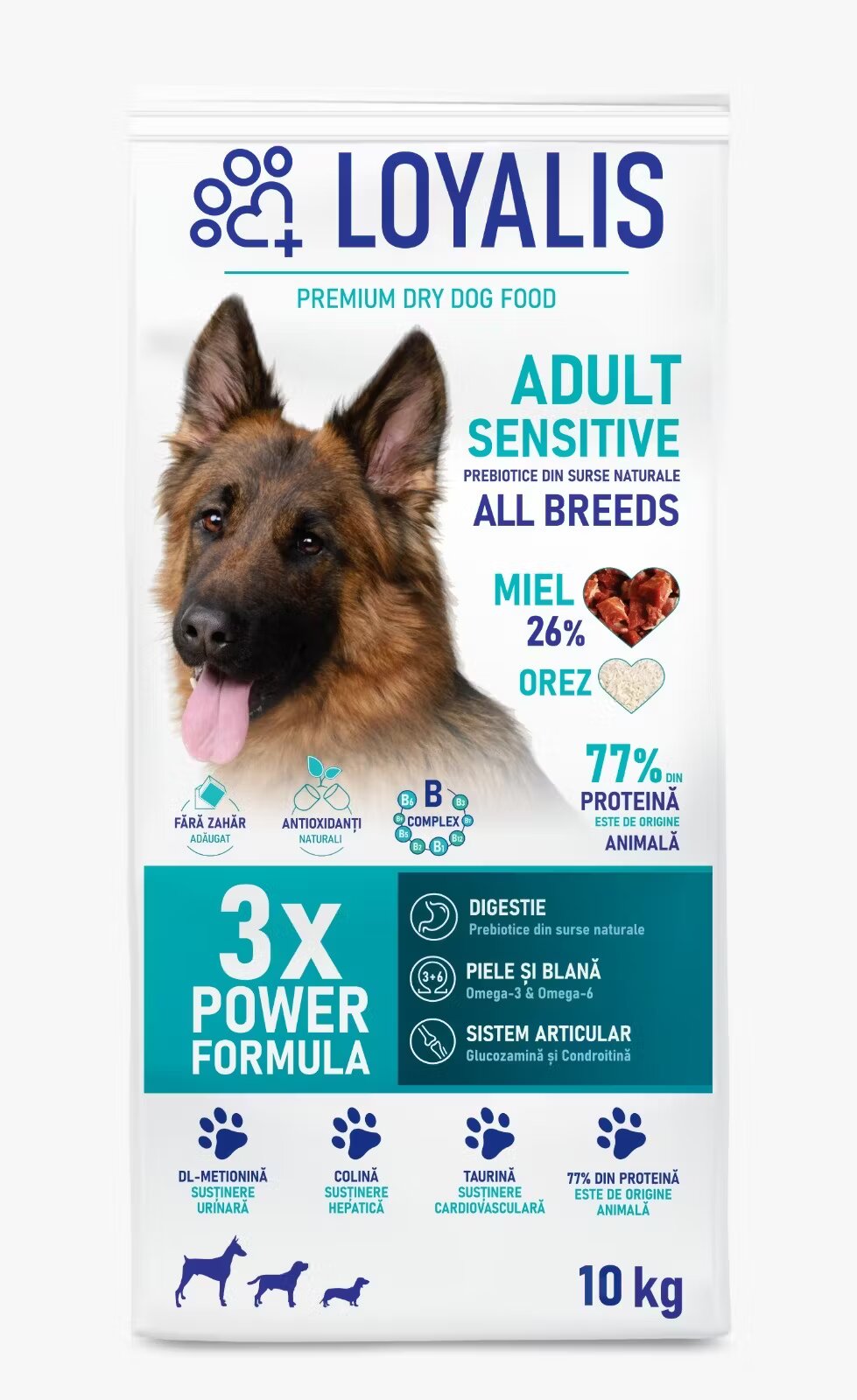 Loyalis Hrana uscata premium Adult Sensitive Miel 10 kg