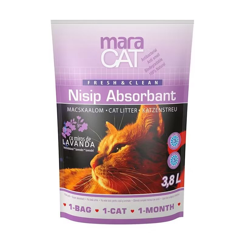 Maravet MaraCat Nisip silicat cu lavanda 38 l