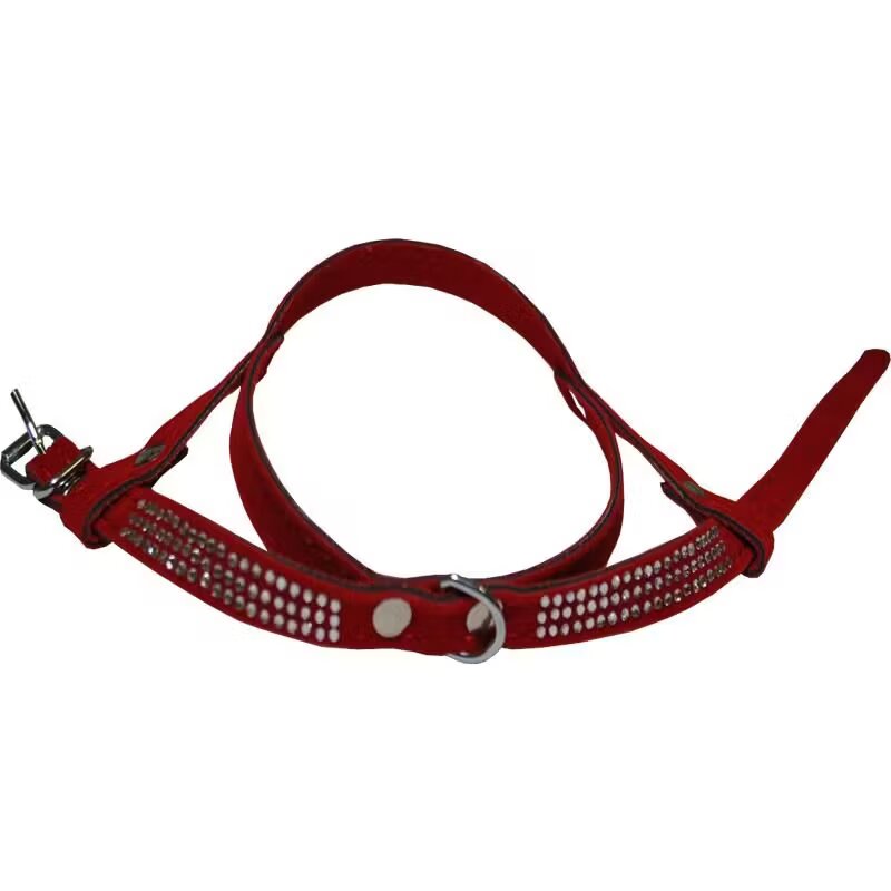Milan Ham Velur pentru Caini Strasuri 3 Randuri 30 cm