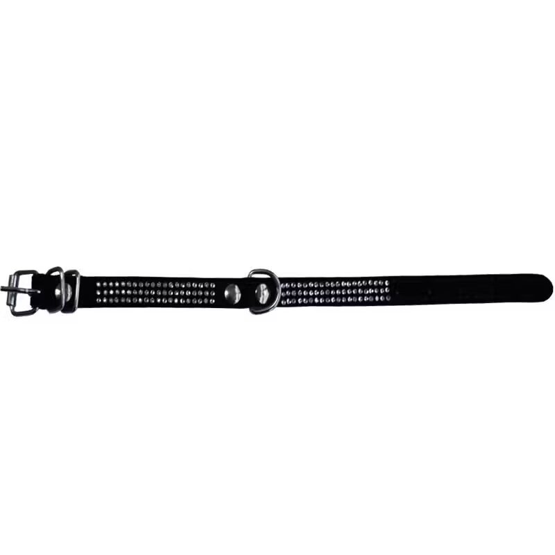 Milan Zgarda Velur pentru Caini Strasuri 3 Randuri 25 cm