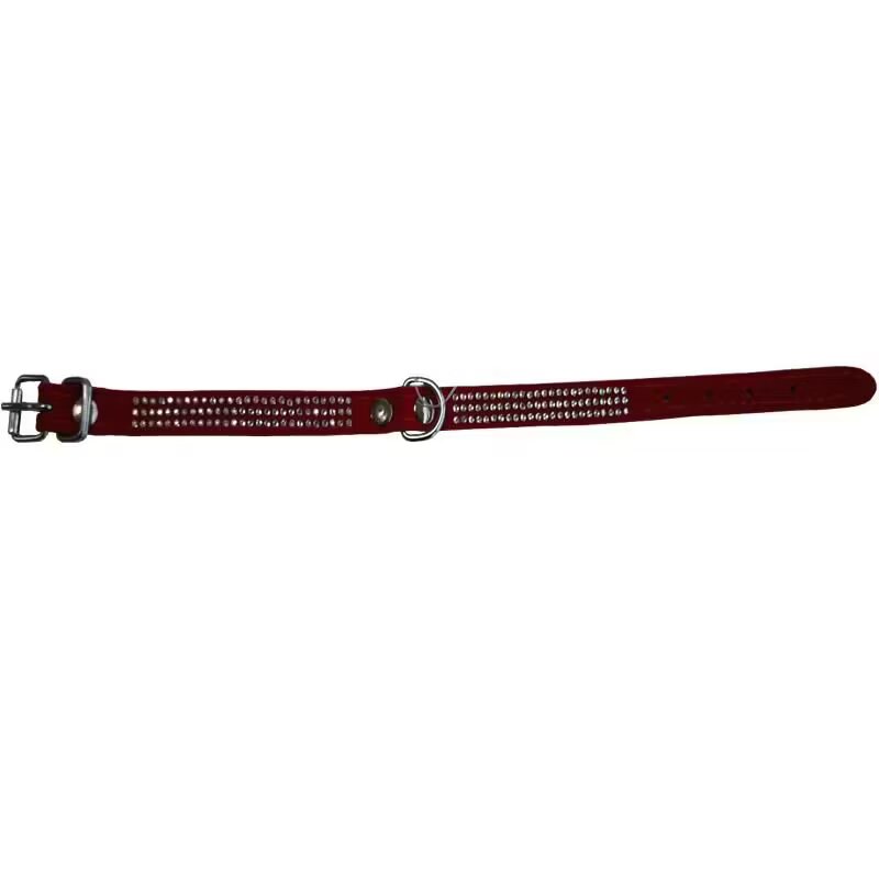 Milan Zgarda Velur pentru Caini Strasuri 3 Randuri 30 cm