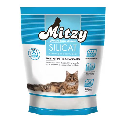 Mitzy Asternut igienic pentru pisici Silicat Natural 3.8 L