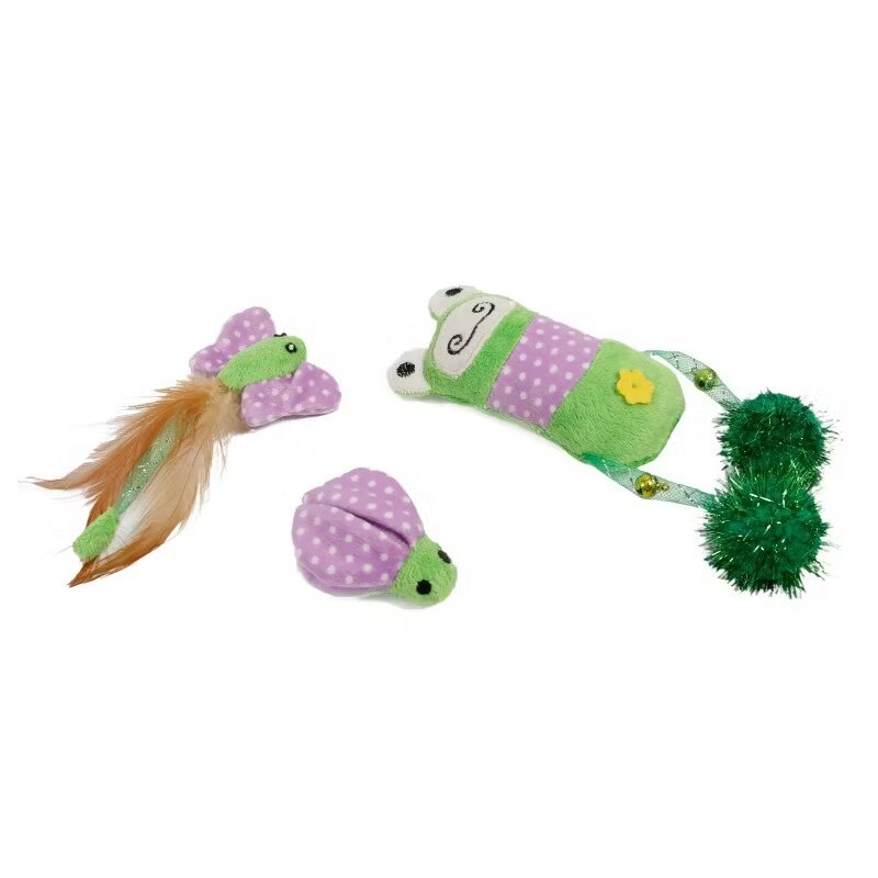 Mon Petit Ami Set 3 jucarii cu iarba matei pentru pisica