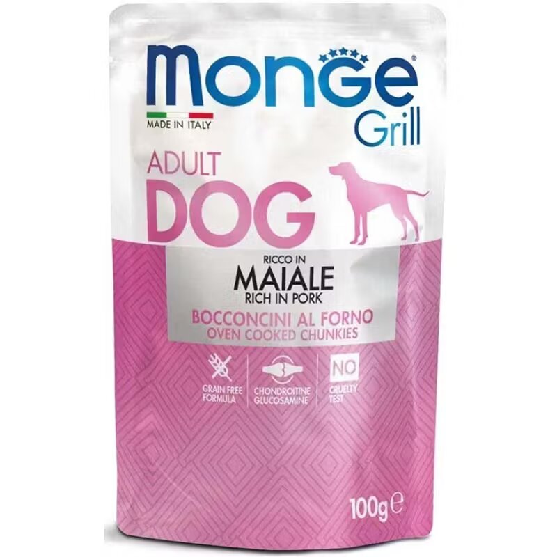 Monge Hrana umeda caini Grill Adult Dog Porc 100 g