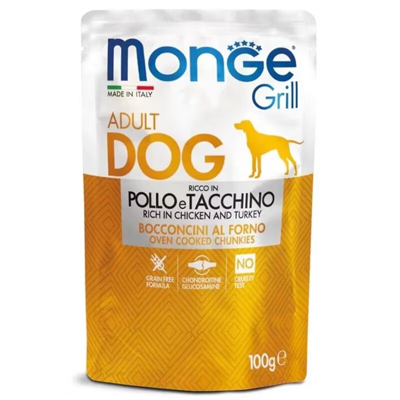 Monge Hrana umeda caini Grill Adult Dog Pui & Curcan 100 g
