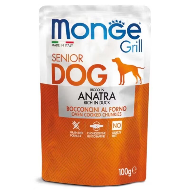 Monge Hrana umeda caini Grill Senior Dog Piept Rata 100 g