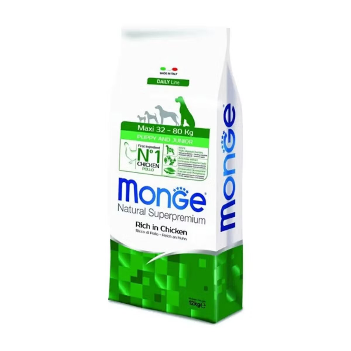 Monge Hrana uscata caini Natural Superpremium All Breeds Maxi Puppy Pui 12 kg