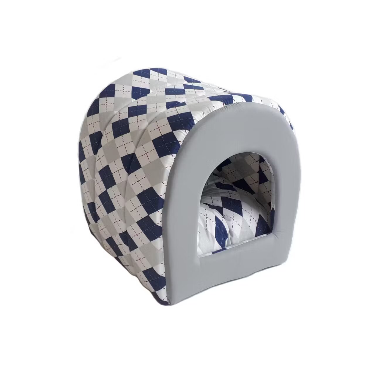 MPS CULCUS TEXTIL PENTRU CAINI SI PISICI TUNEL CU ROMBURI 42x38x38/60005912