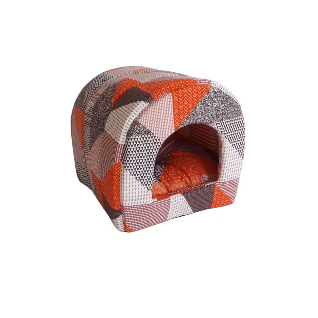 MPS CULCUS TEXTIL PENTRU CAINI SI PISICI TUNEL ORANGE-BROWN 42x38x38/60005912