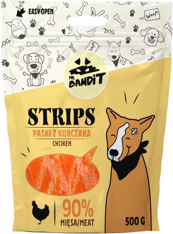Mr Bandit Mr. Bandit Strips Pui 500 g