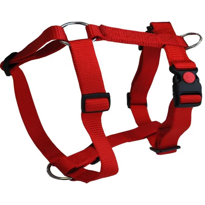 N MOL Ham Caini 3x Ajustabil Nylon Rosu Click 15 mm x 30-50 cm