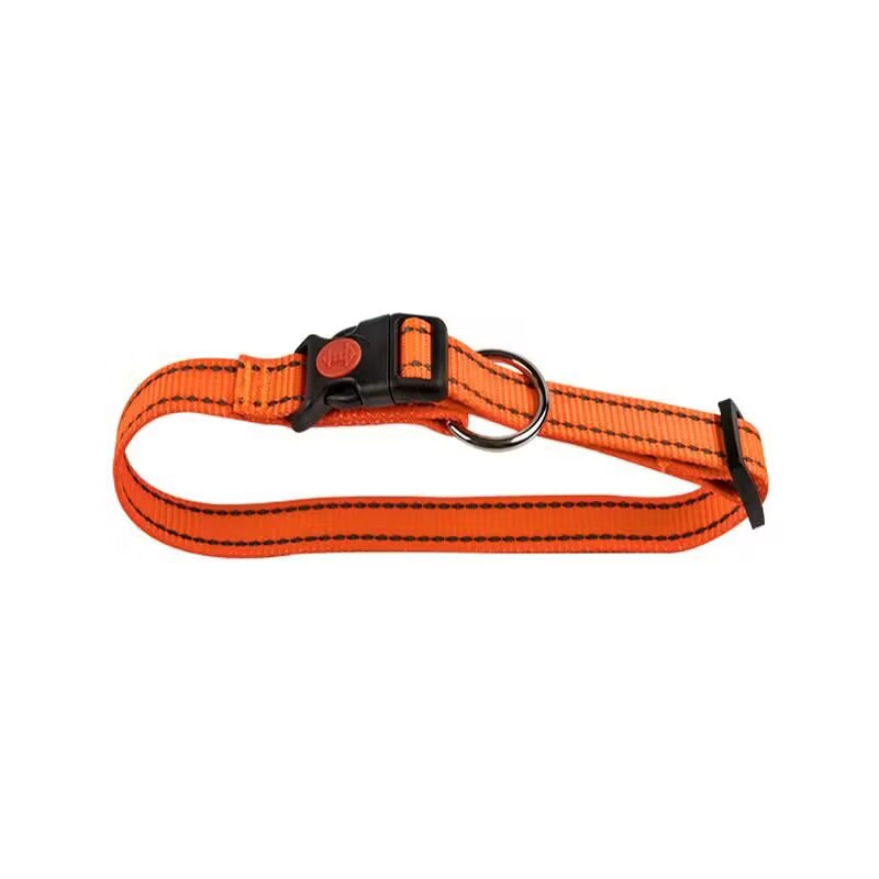 N MOL Zgarda Nylon Caini Orange Reflectorizant Click 25 mm x 45-70 cm