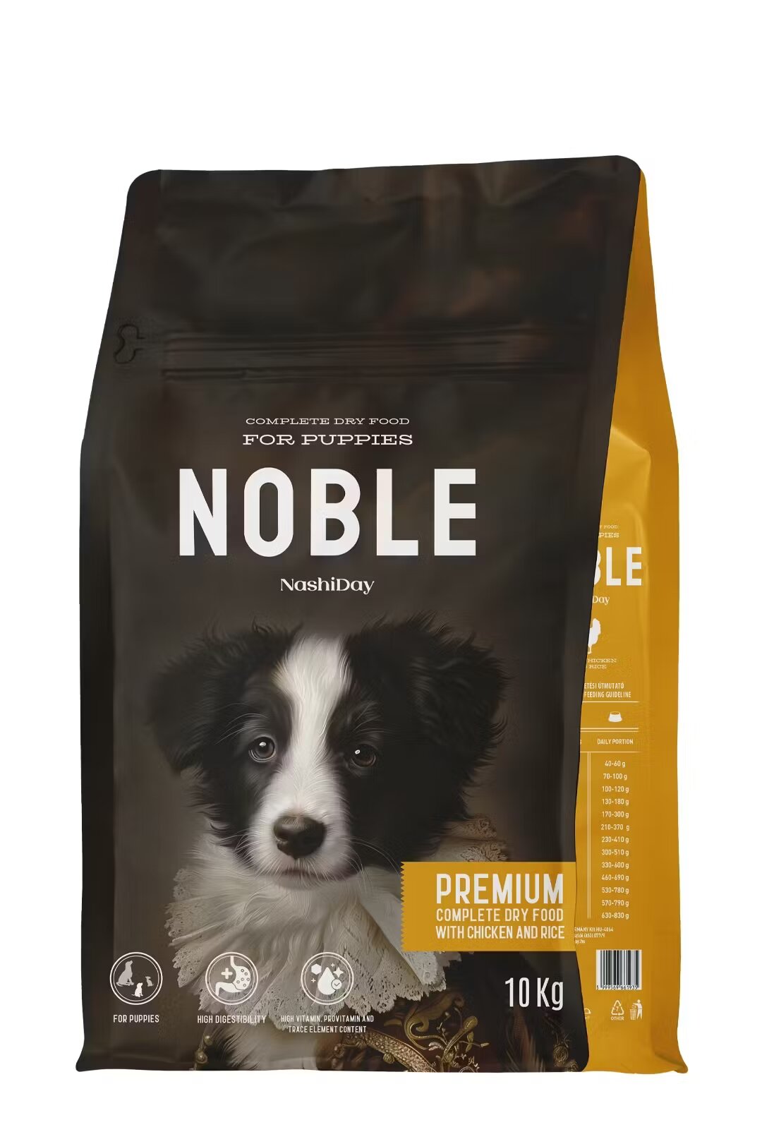 NashiDay Hrana Premium Uscata Catei Noble Pui si Orez 10 kg
