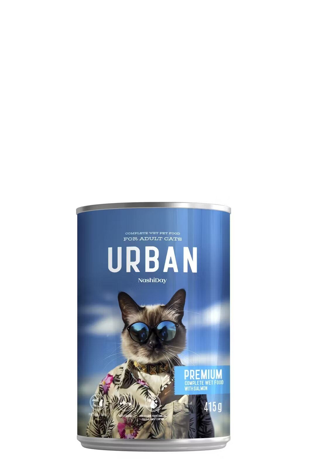 NashiDay Hrana Umeda Pisici Urban Somon 415 g