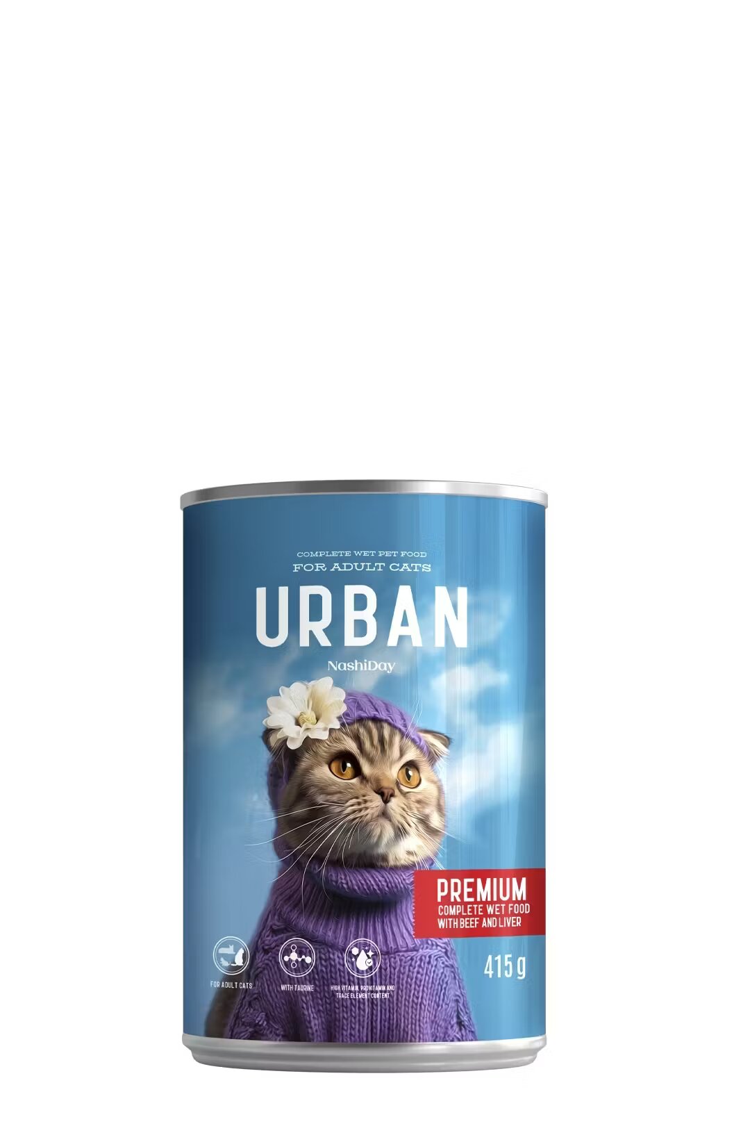 NashiDay Hrana Umeda Pisici Urban Vita si Ficat 415 g