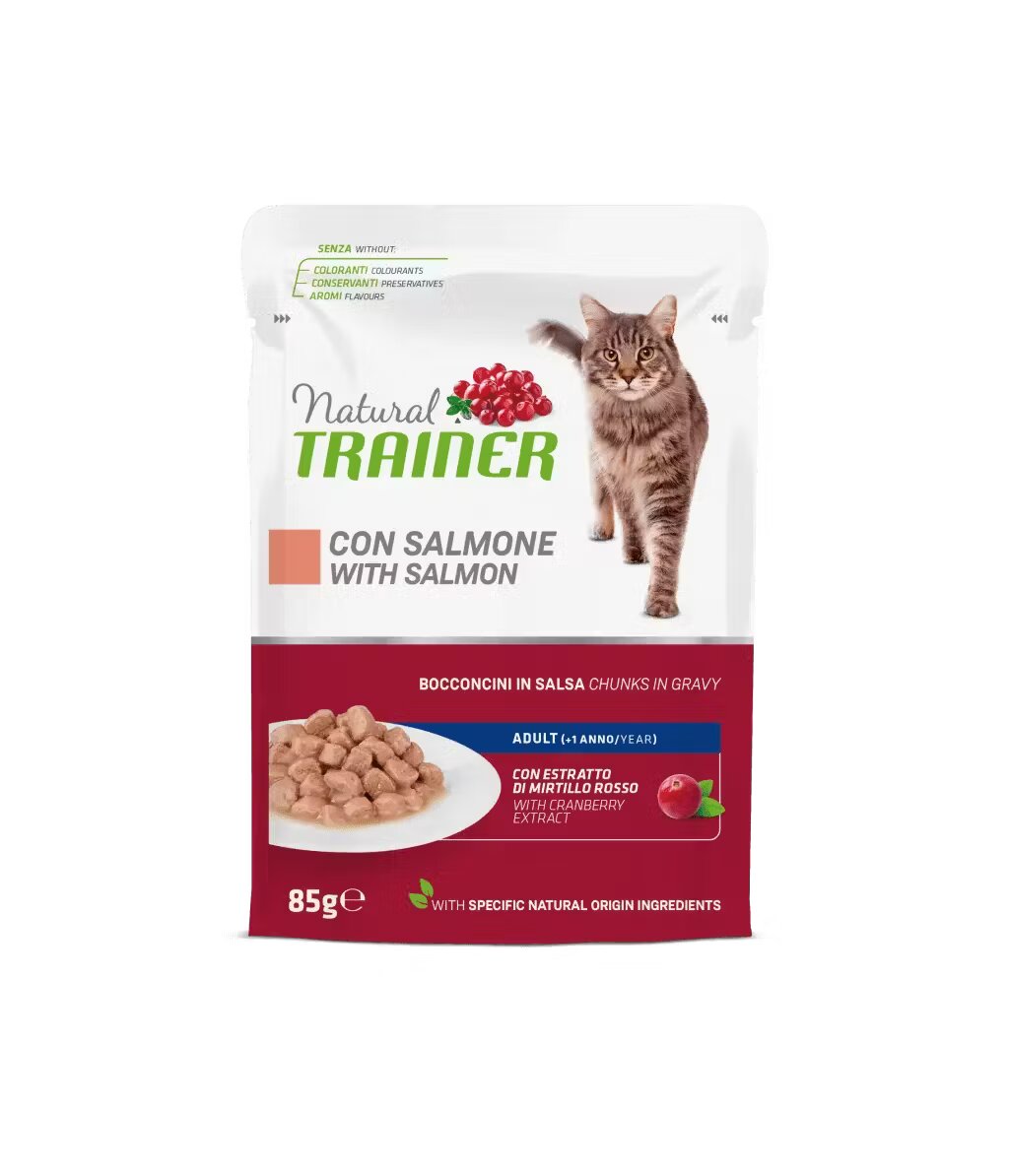 Natural Trainer Hrana Umeda Pisici Somon in Sos 85 g