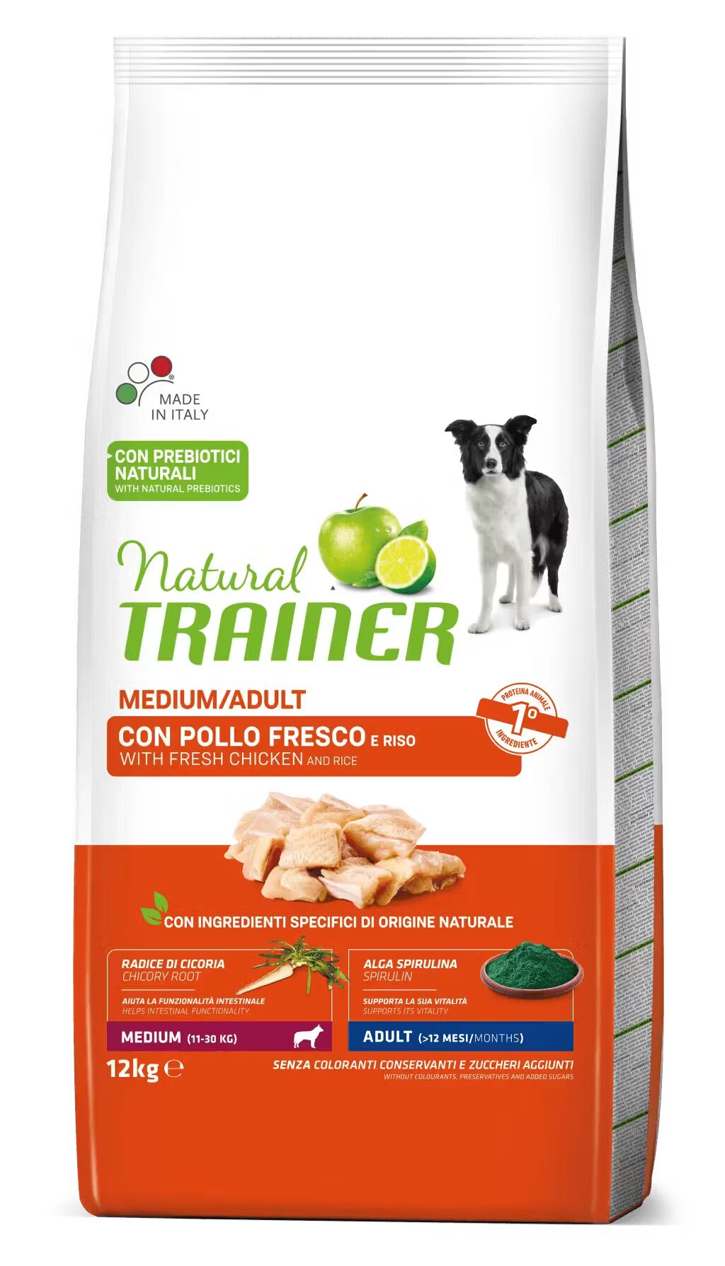 Natural Trainer Hrana Uscata Caini Medium Adult Pui 12 kg