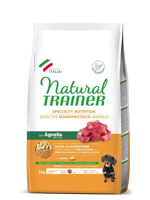 Natural Trainer Hrana Uscata Caini Sensitive No Gluten Mini & Toy Adult Miel 2 kg