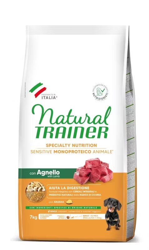 Natural Trainer Hrana Uscata Caini Sensitive No Gluten Mini & Toy Adult Miel 7 kg