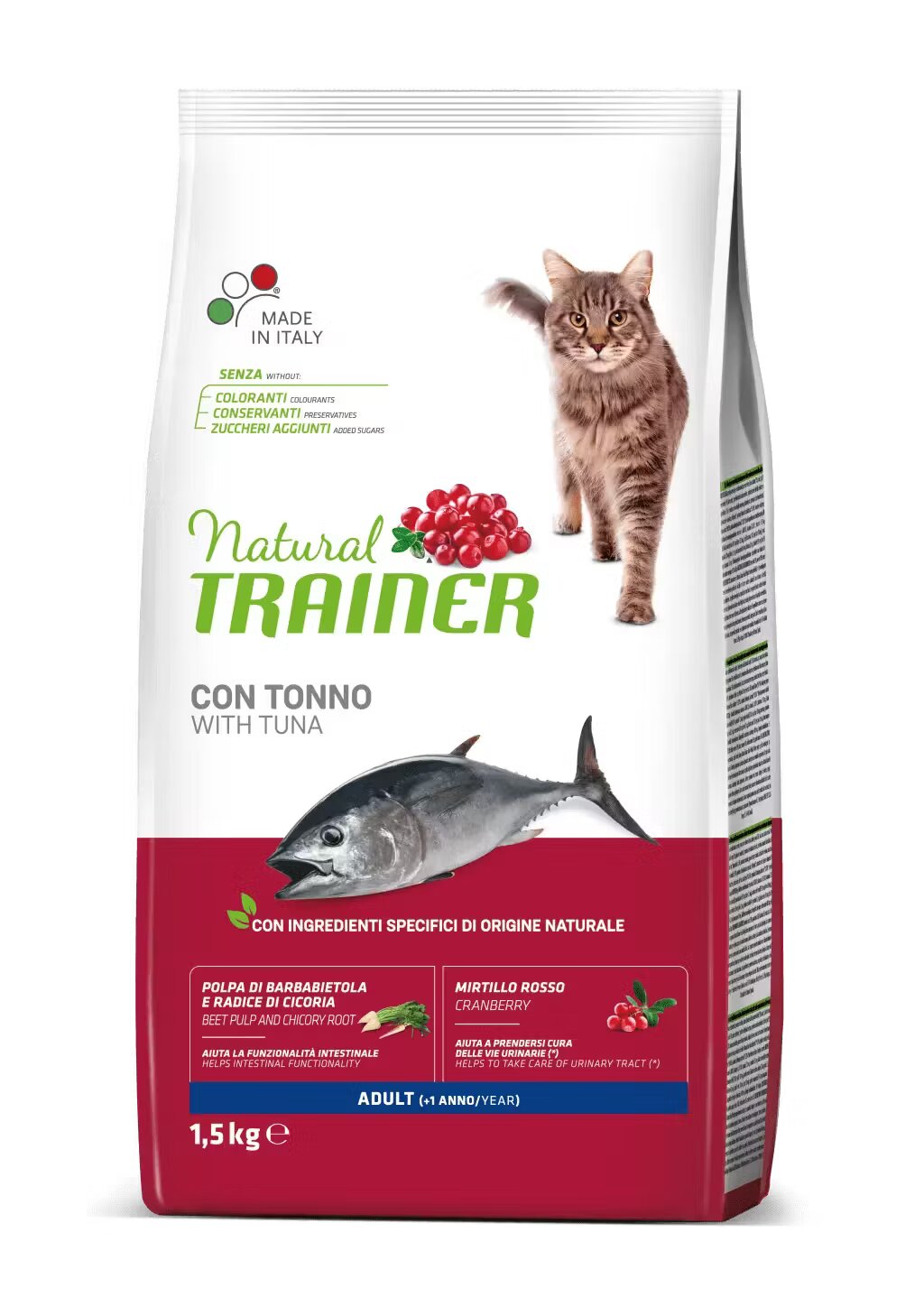 Natural Trainer Hrana Uscata Pisici Ton 1.5 kg