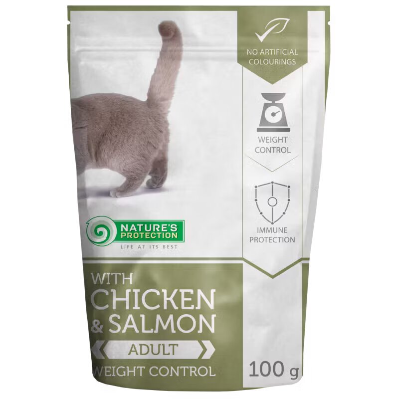 Natures Protection Nature's Protection Cat Weight Control Chicken & Salmon 100 g