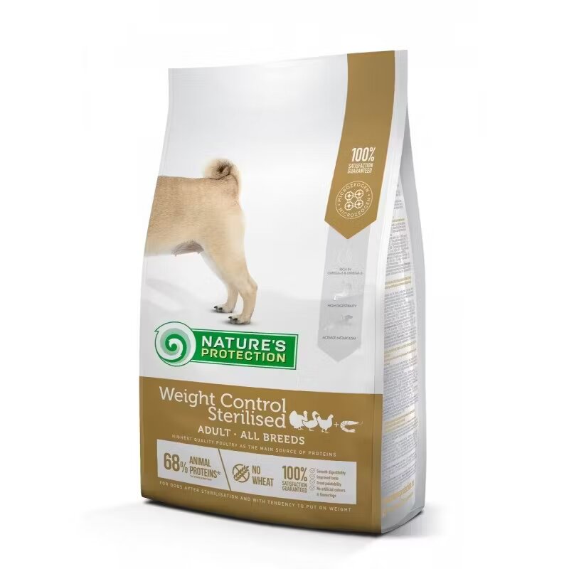 Natures Protection Nature's Protection Dog Adult Weight Control Sterilised Poultry and Krill 12 kg