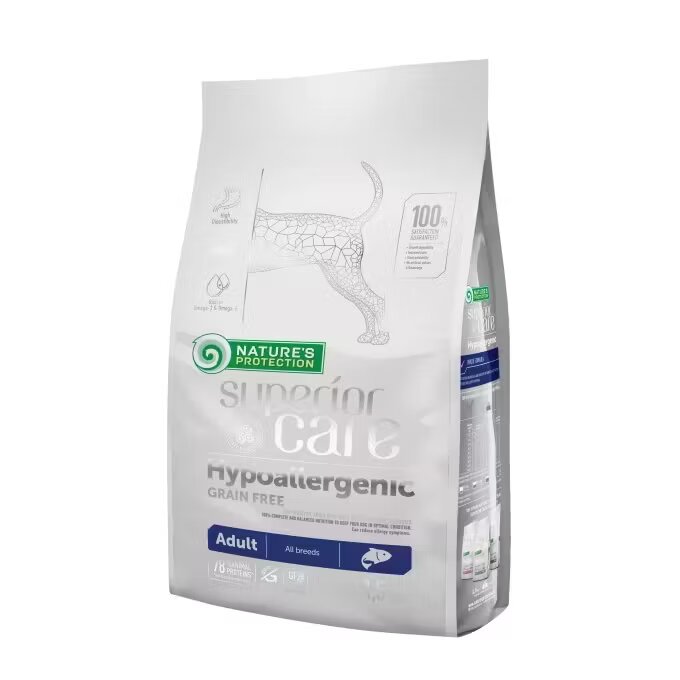 Natures Protection Nature's Protection Dog Superior Care Hypoallergenic Grain Free Salmon Adult All Breeds 1.5 kg