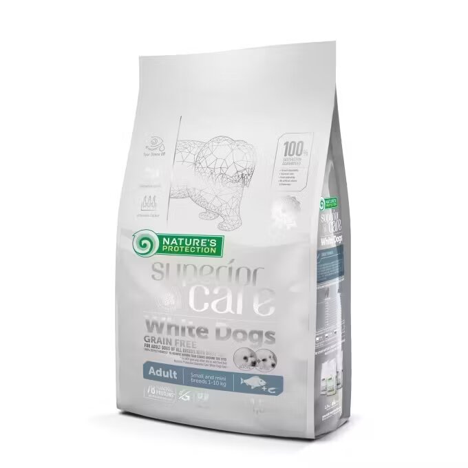 Natures Protection Nature's Protection Superior Care White Dogs Grain Free White Fish Adult Small & Mini Breeds 1.5 kg