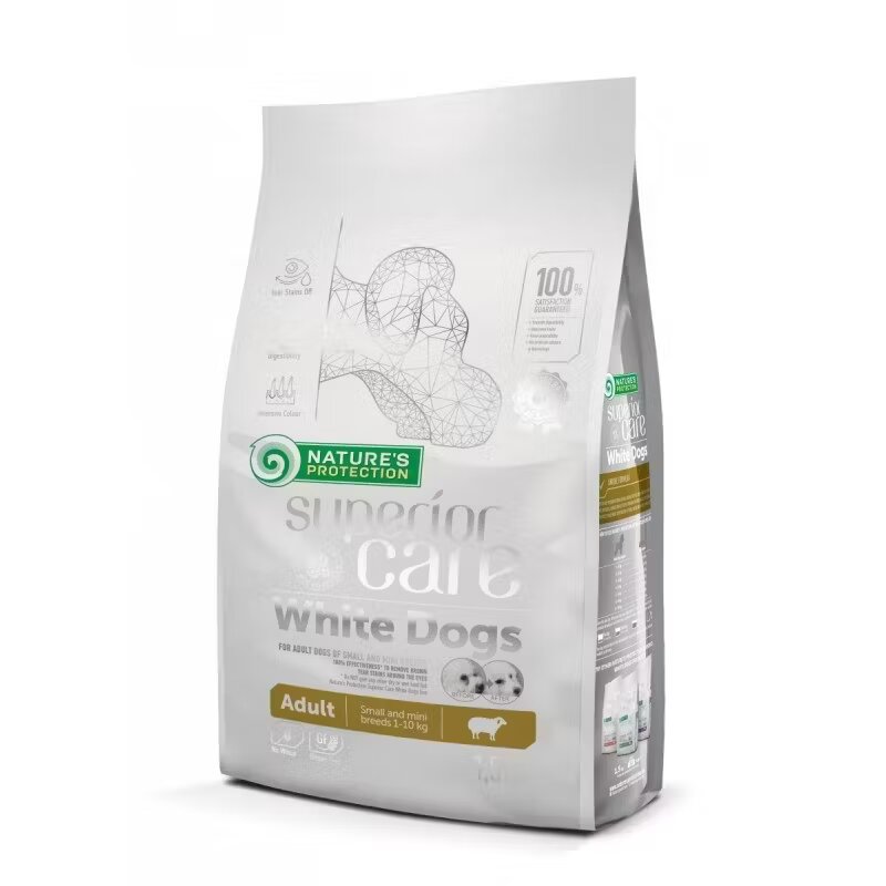 Natures Protection Nature's Protection Superior Care White Dogs Lamb Adult Small & Mini Breeds 1.5 kg