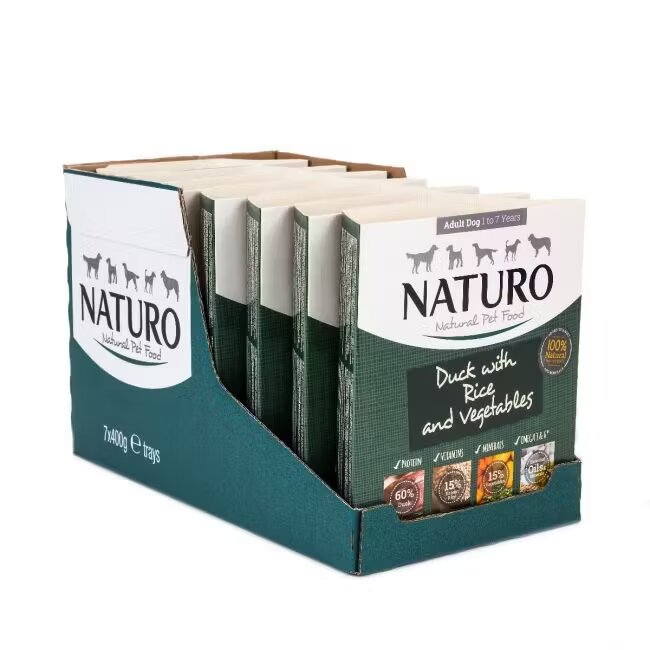 Naturo Caserola Adult cu Carne de Rata Orez si Legume 400 g