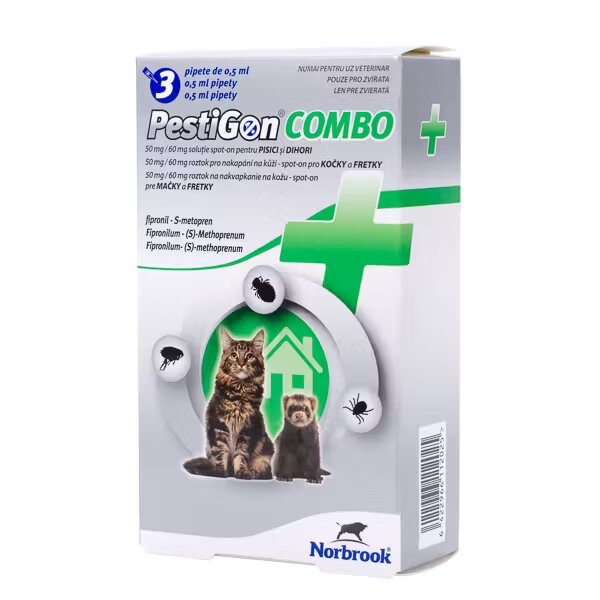 Norbrook PestiGon Combo Cat 50 mg / 60 mg 3 pipete