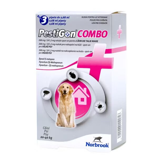 Norbrook PestiGon Combo Dog L (20 - 40 kg) 3 pipete