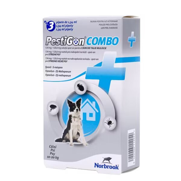 Norbrook PestiGon Combo Dog M (10 - 20 kg) 3 pipete