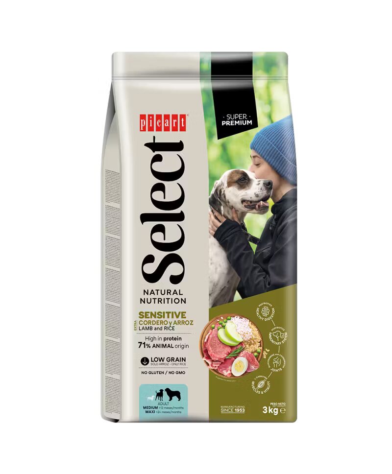 Nutribest Hrana Uscata Caini Premium Select Adult Sensitive Miel si Orez 12 kg