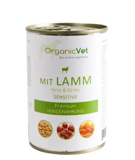 Organicvet Sensitive miel dovleac si mei 400 g