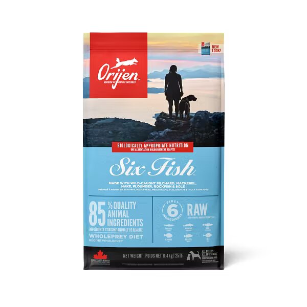 Orijen Hrana uscata caini Dog 6 Fish Peste 2 kg