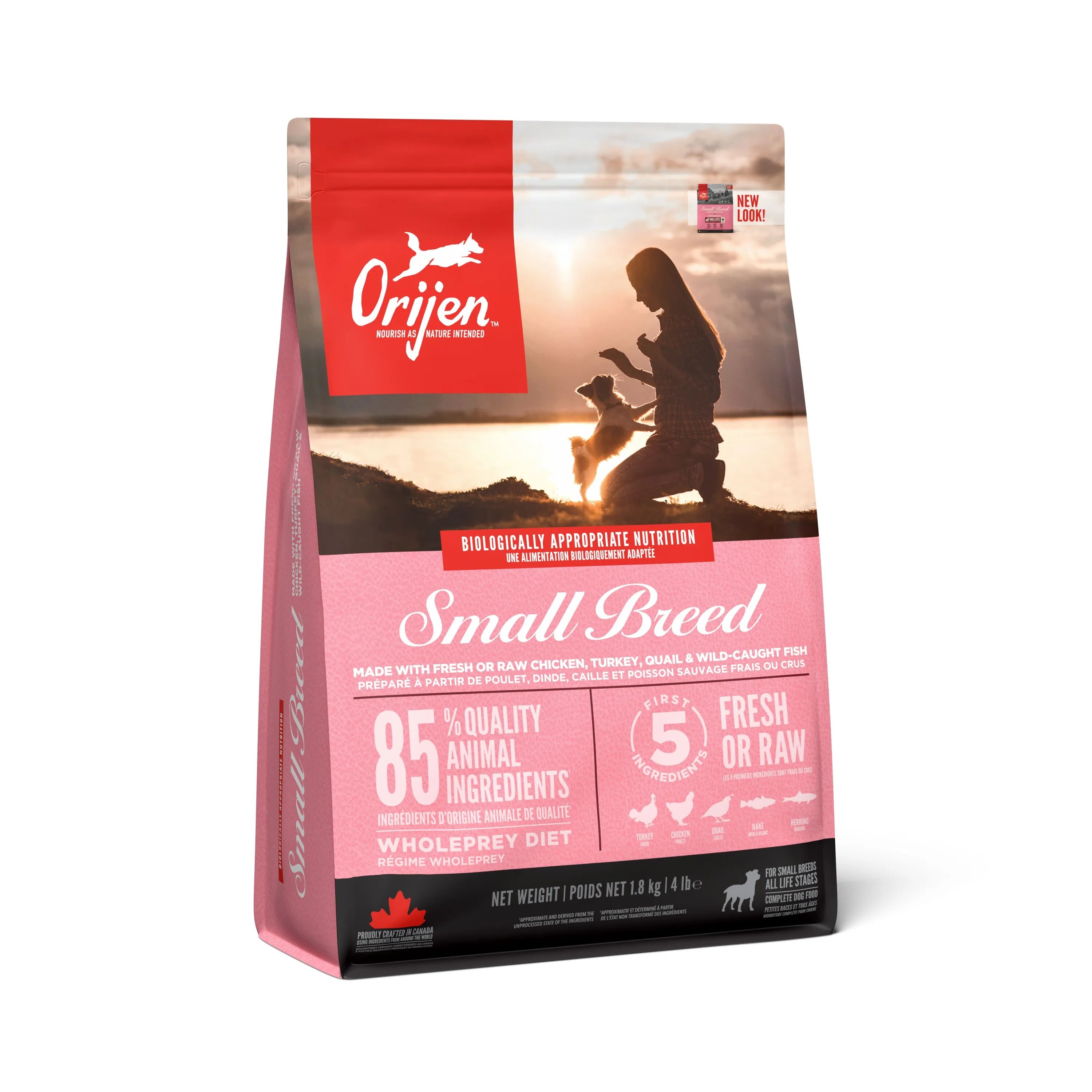 Orijen Hrana uscata caini Original Dog Adult Mini 1.8 kg