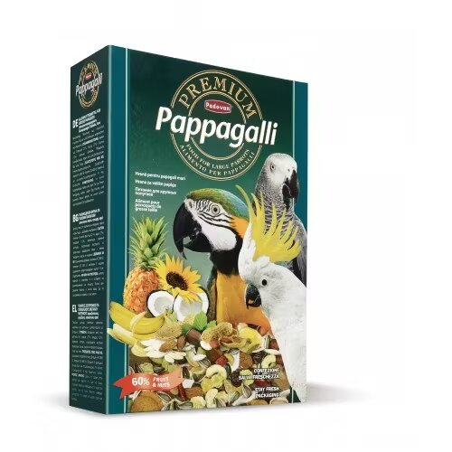 Padovan Hrana pasari Premium Papagali M 500 g