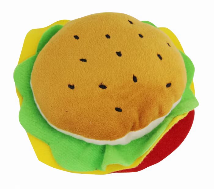 Pawise Jucarie Plus in Forma de Hamburger 12 cm