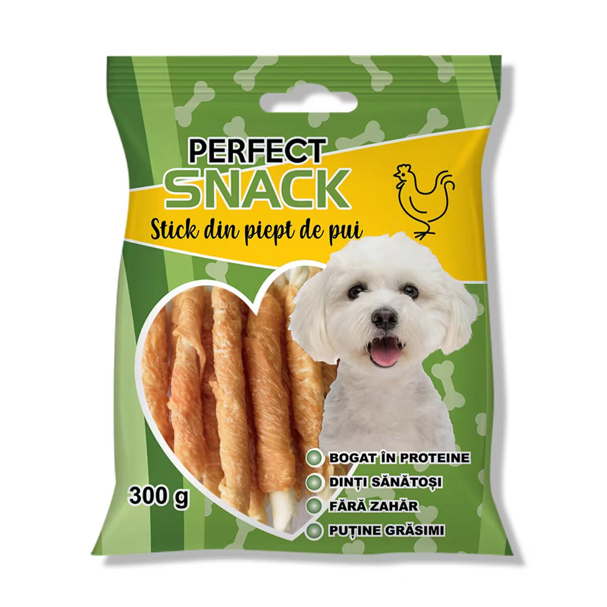 Perfect Snack Hrana complementara pentru caini stick cu piept de pui 300 g