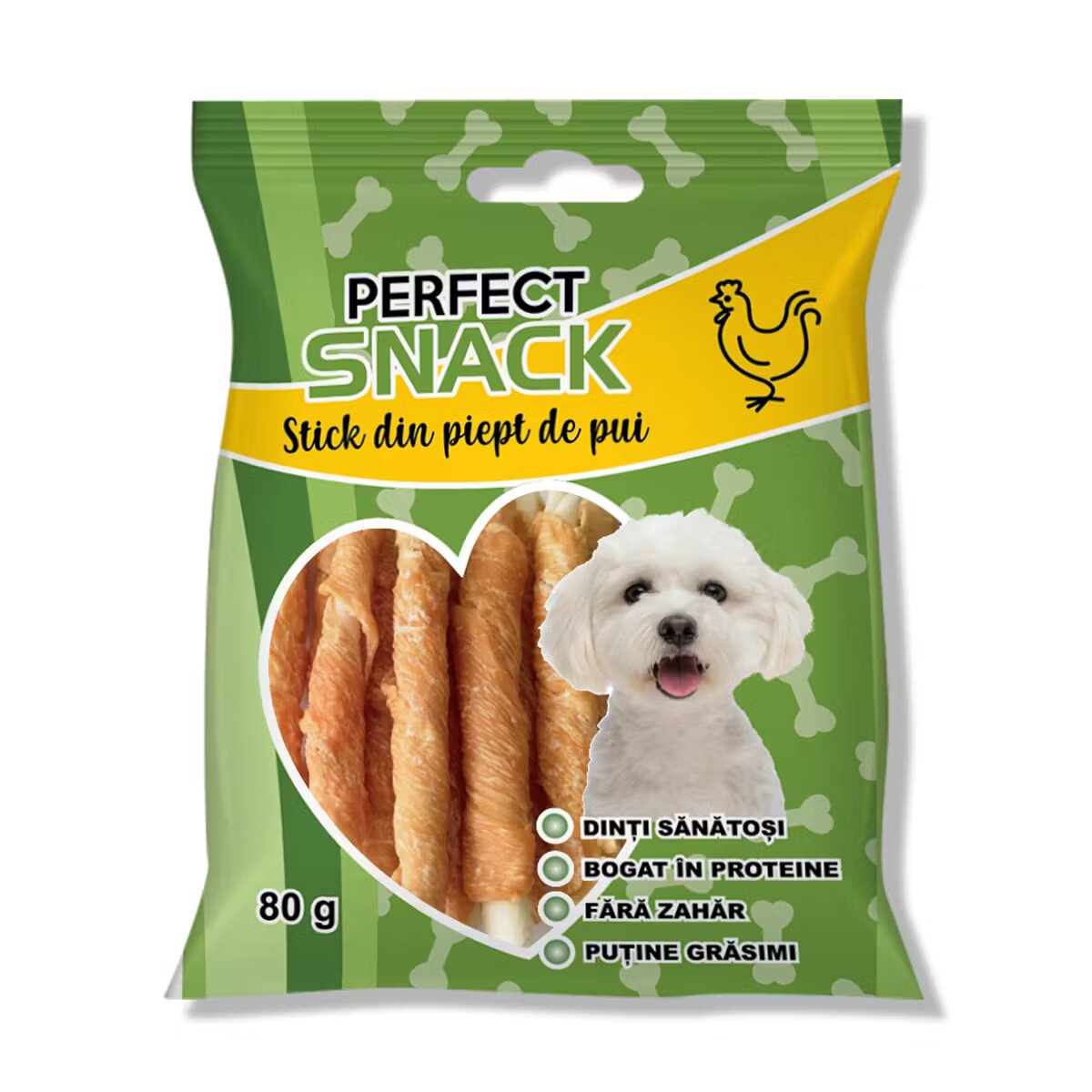 Perfect Snack Hrana complementara pentru caini stick din pui 80 g