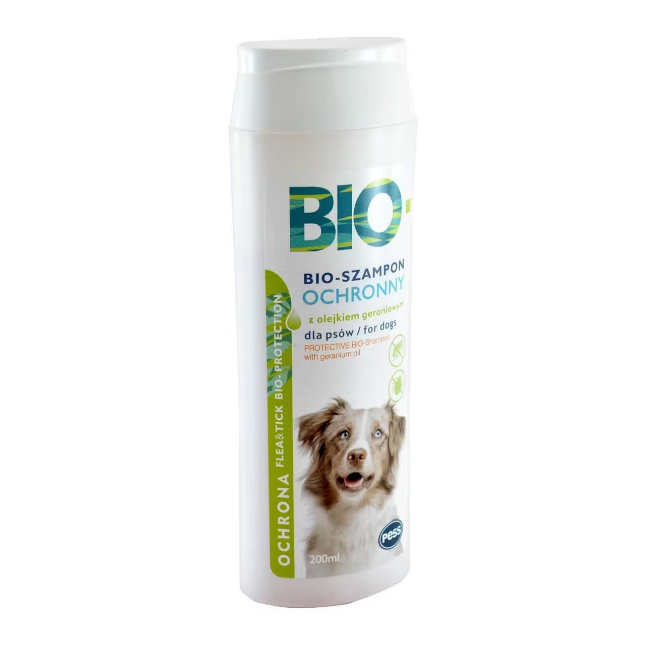 PESS Bio Sampon Caini Antiparazitar cu Ulei de Geranium 200 ml