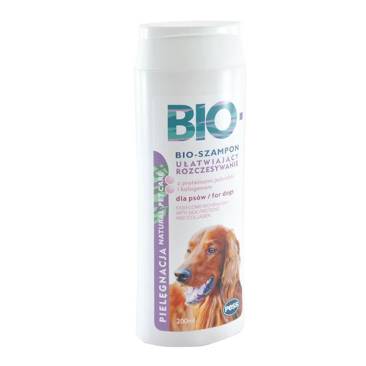 PESS Bio Sampon Caini Pieptanare Usoara cu Proteine de Matase si Colagen 200 ml