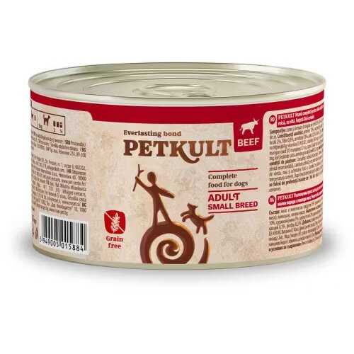 Petkult Hrana Umeda Caini Dog Mini Adult cu Vita 185 g