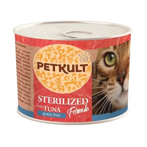 Petkult Hrana Umeda Pisici Sterilised Ton 185 g