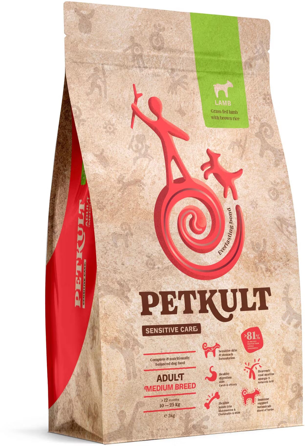 Petkult Hrana Uscata Caini Dog Sensitive Care Adult Medium Breed 12 kg