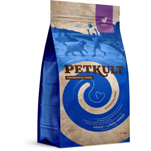Petkult Hrana Uscata Caini Probiotic Care Adult Talie Mare Rata 2 kg